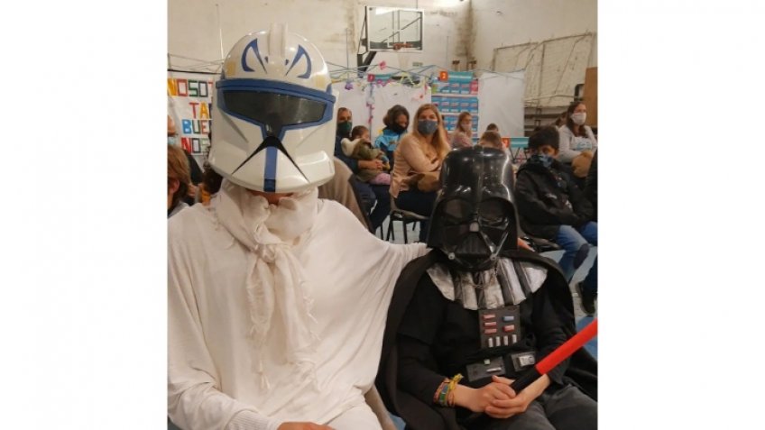 Darth Vader se vacunó en Tandil